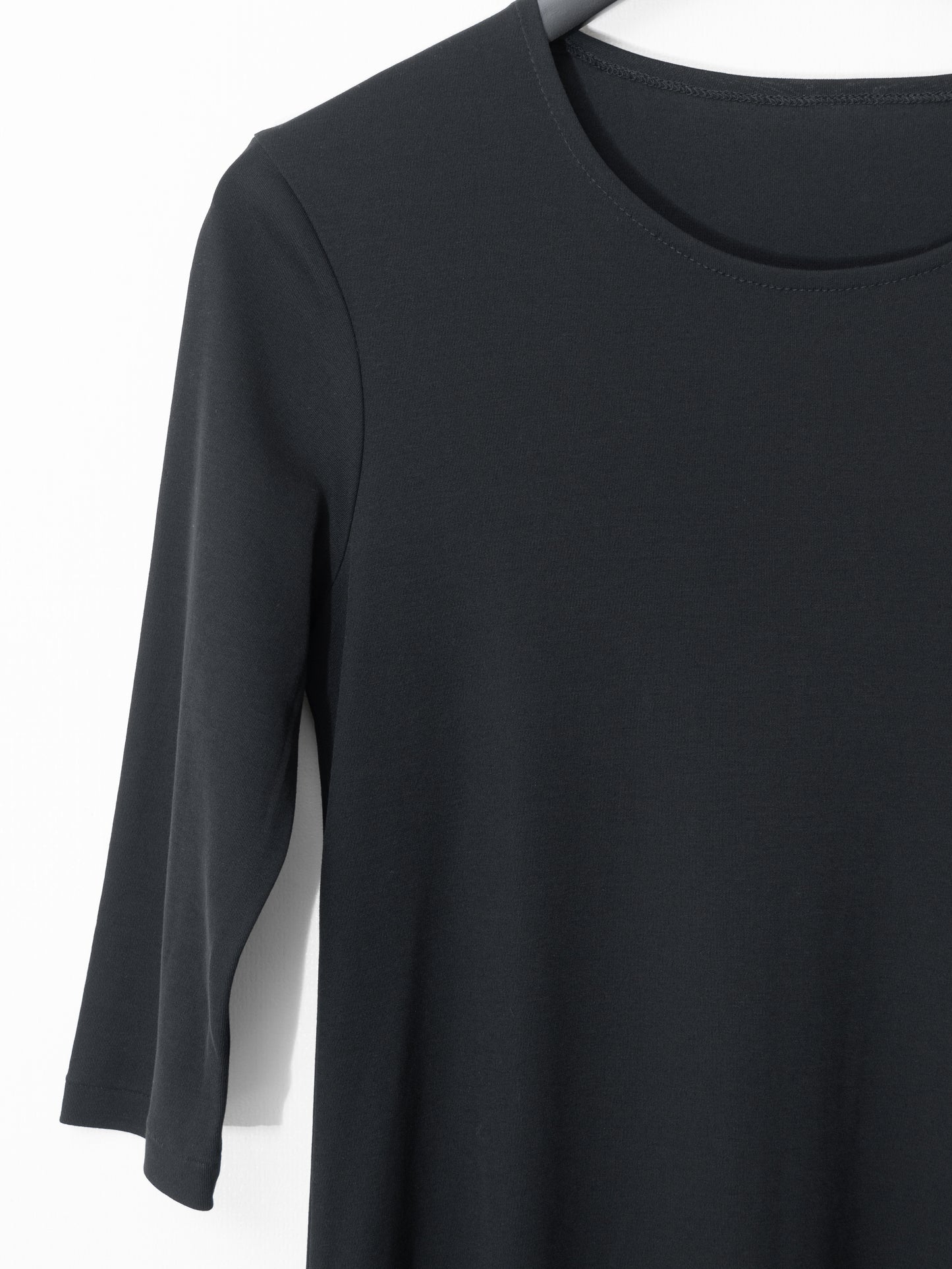 half sleeve jersey dress black ∙ cotton ∙ small