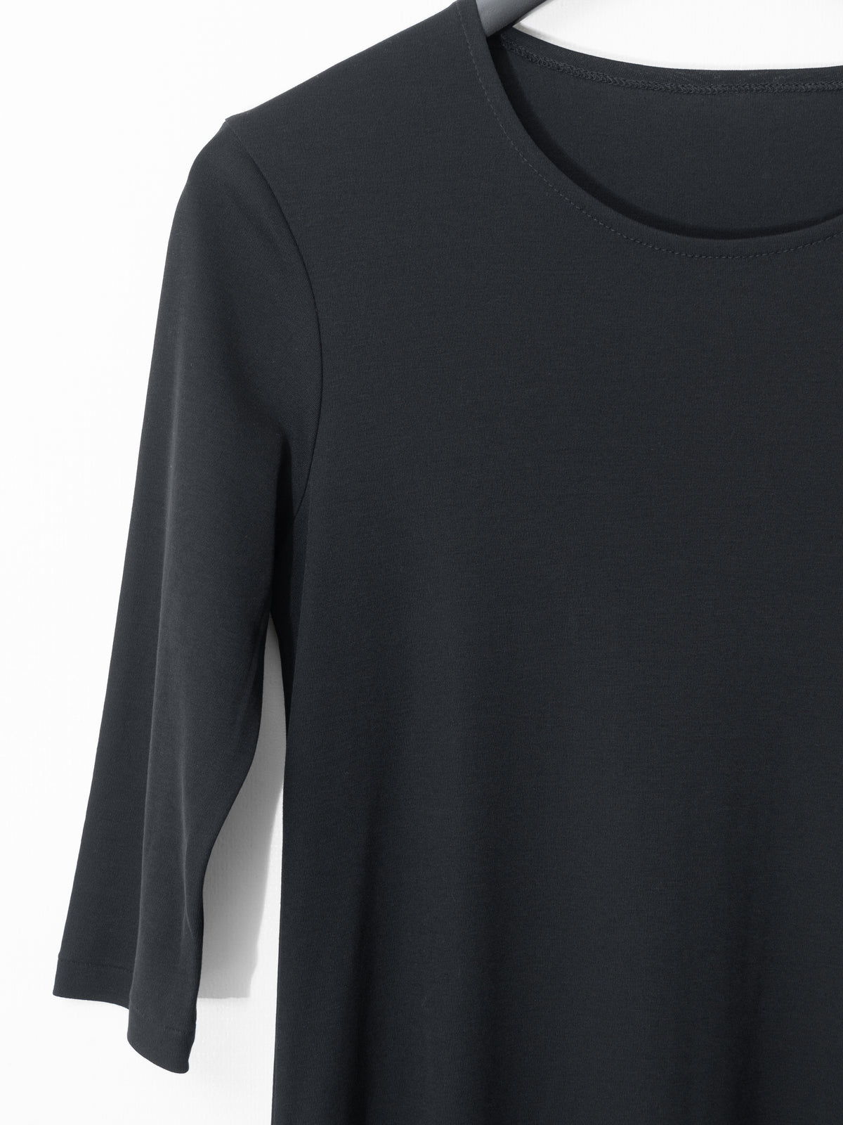 Half Sleeve Jersey Dress Black