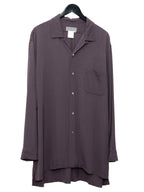 Open Collar Shirt Plum