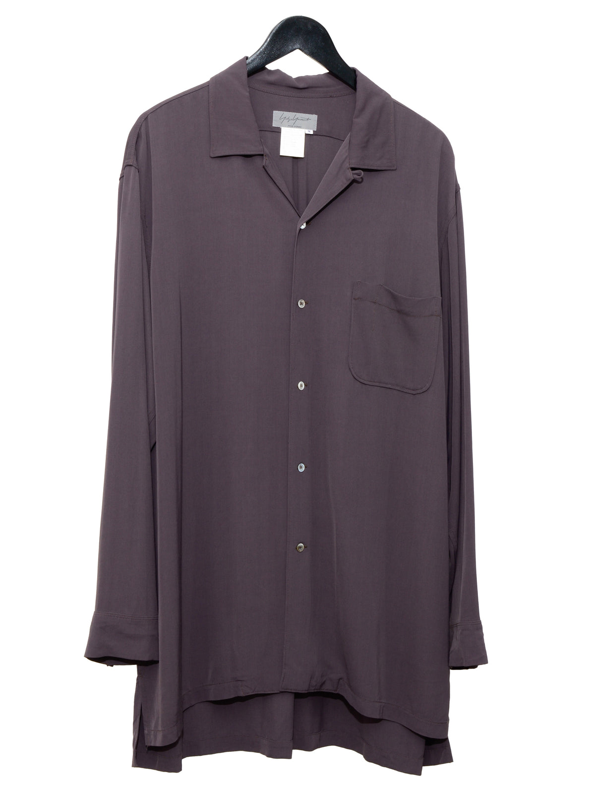 Open Collar Shirt Plum