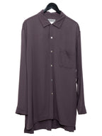 Open Collar Shirt Plum