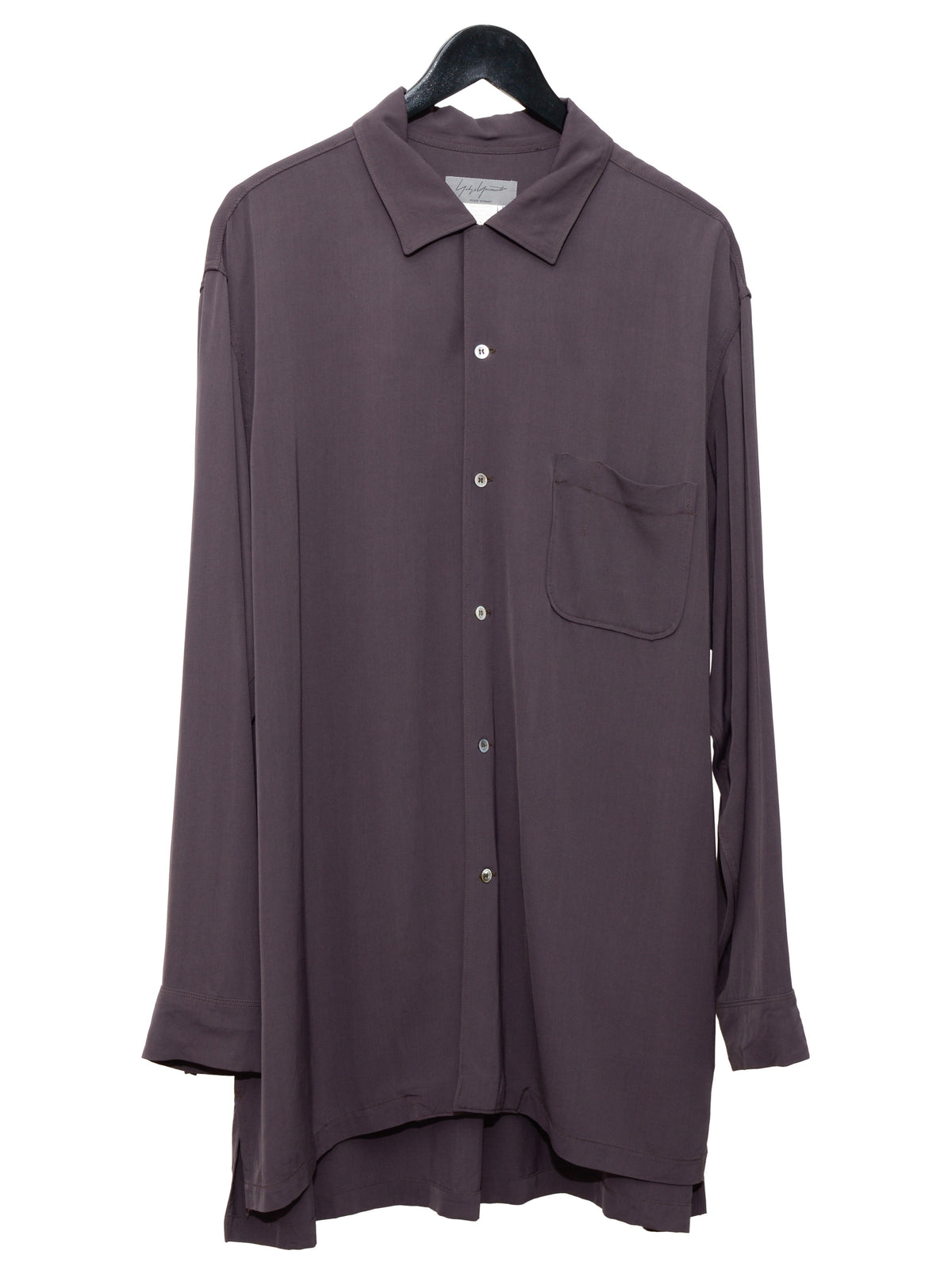 Open Collar Shirt Plum