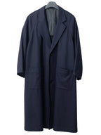 Raglan Sleeve Coat Navy