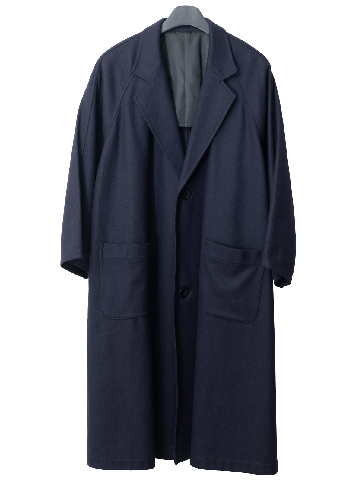 Raglan Sleeve Coat Navy
