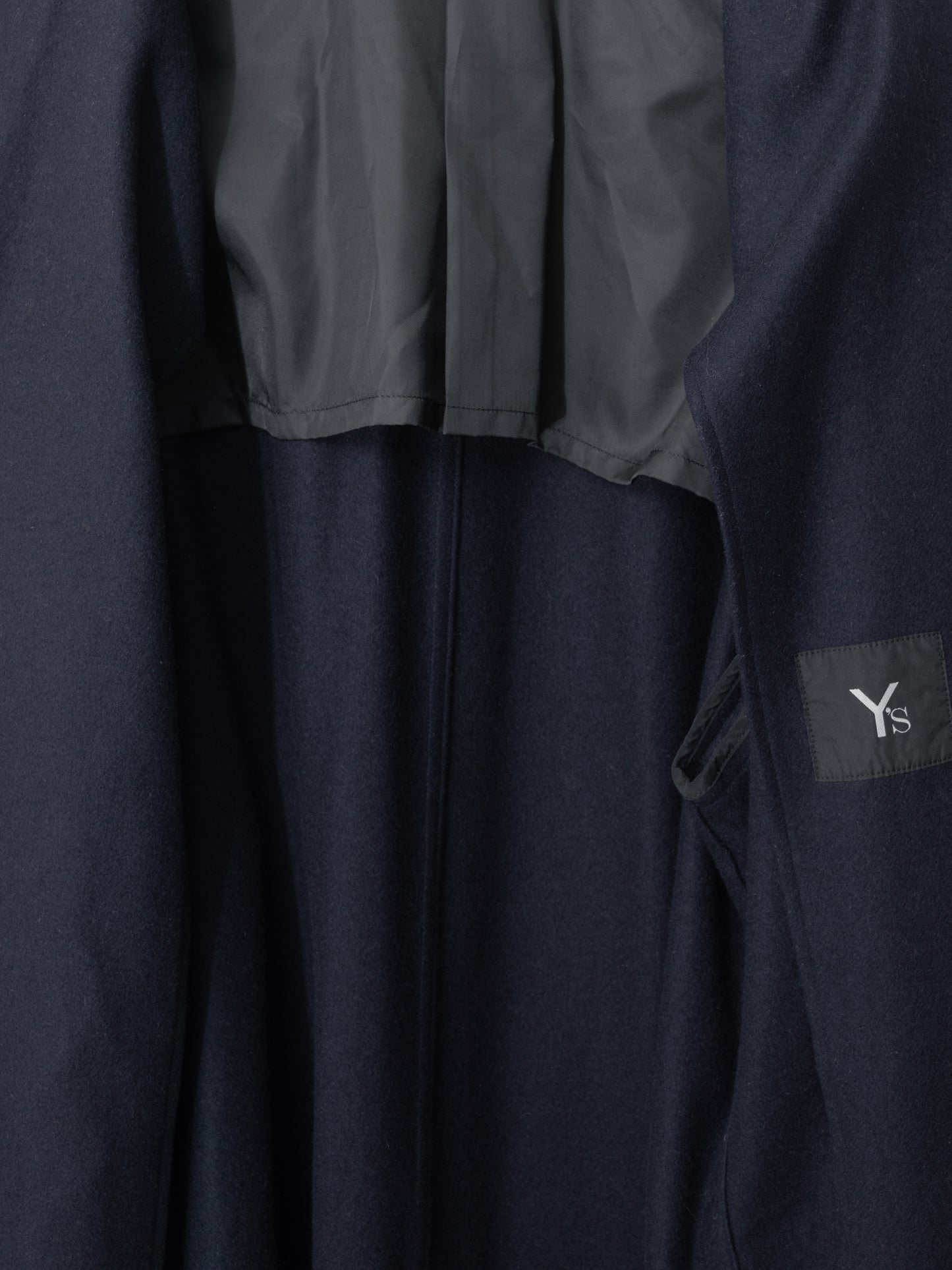 raglan sleeve coat navy ∙ melton wool nylon ∙ one size