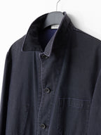 Stonewashed Coverall Jacket Eggplant