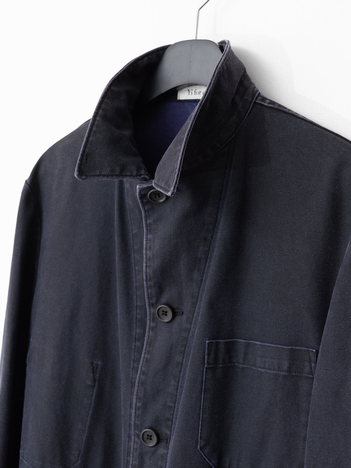 Stonewashed Coverall Jacket Eggplant