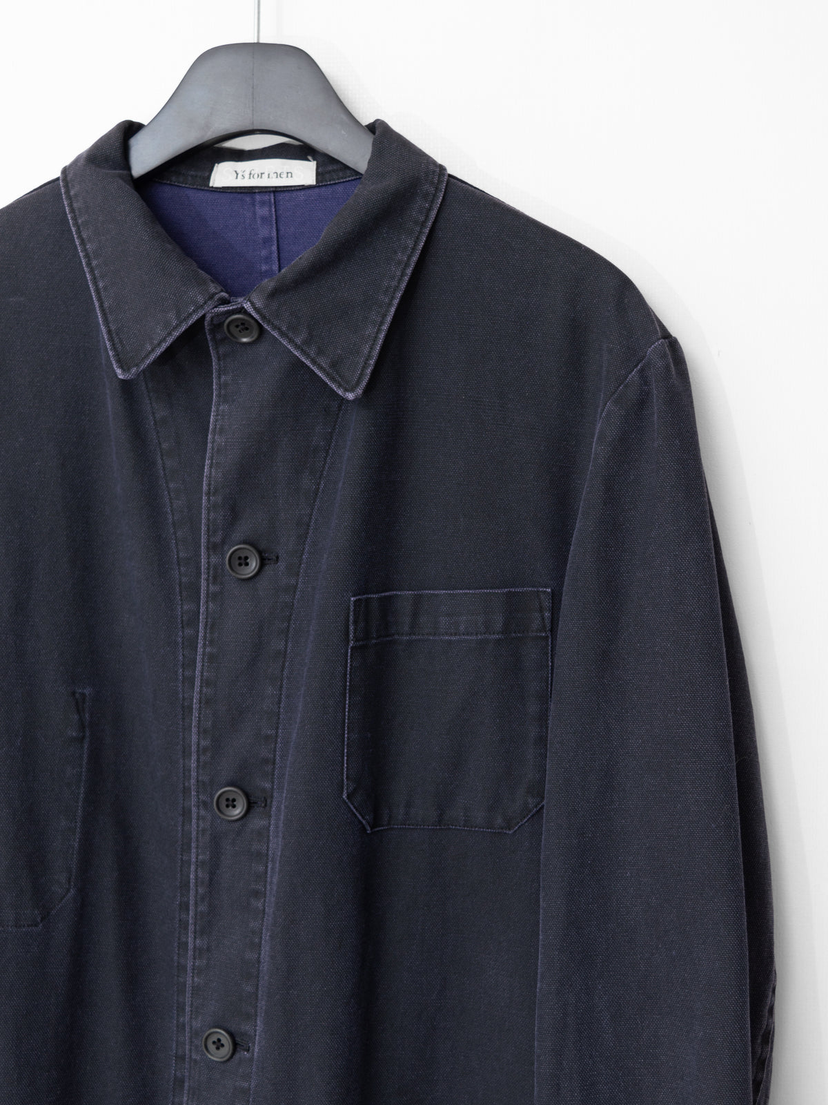 Stonewashed Coverall Jacket Eggplant