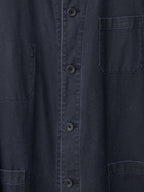 Stonewashed Coverall Jacket Eggplant