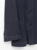 Stonewashed Coverall Jacket Eggplant