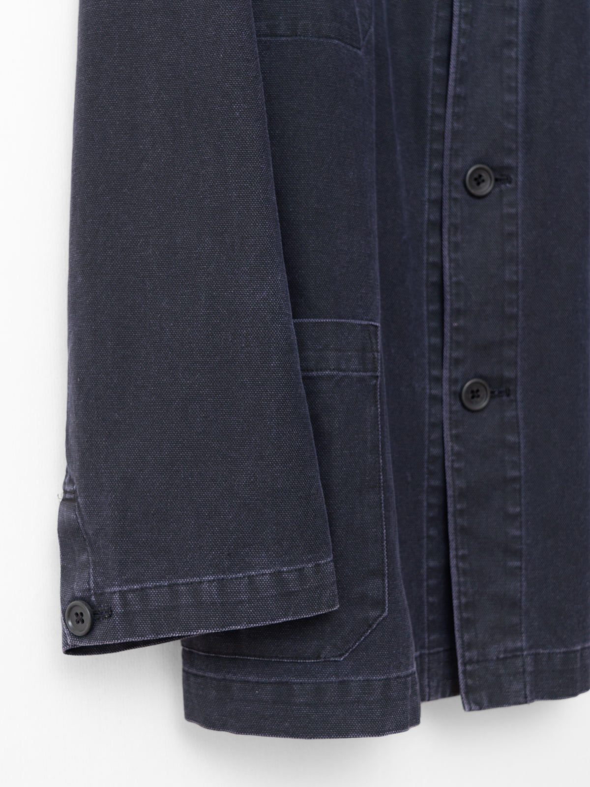 Stonewashed Coverall Jacket Eggplant