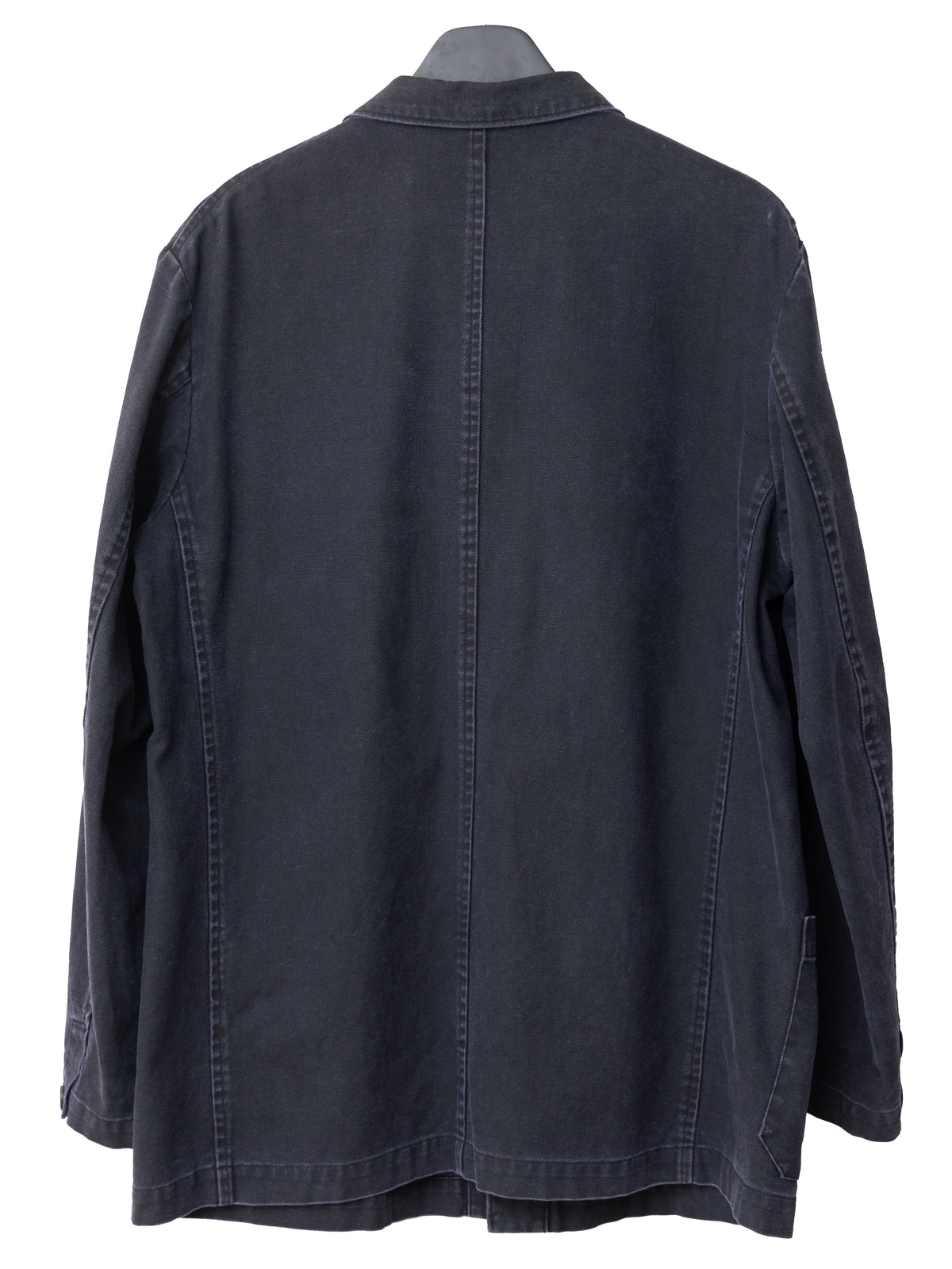 Stonewashed Coverall Jacket Eggplant