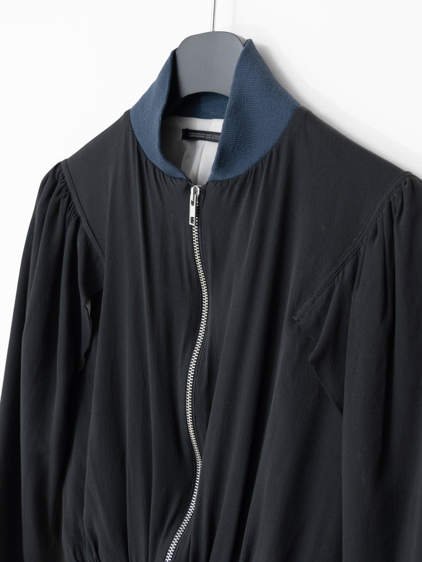 s/s 02 zip front blouson ∙ silk ∙ small