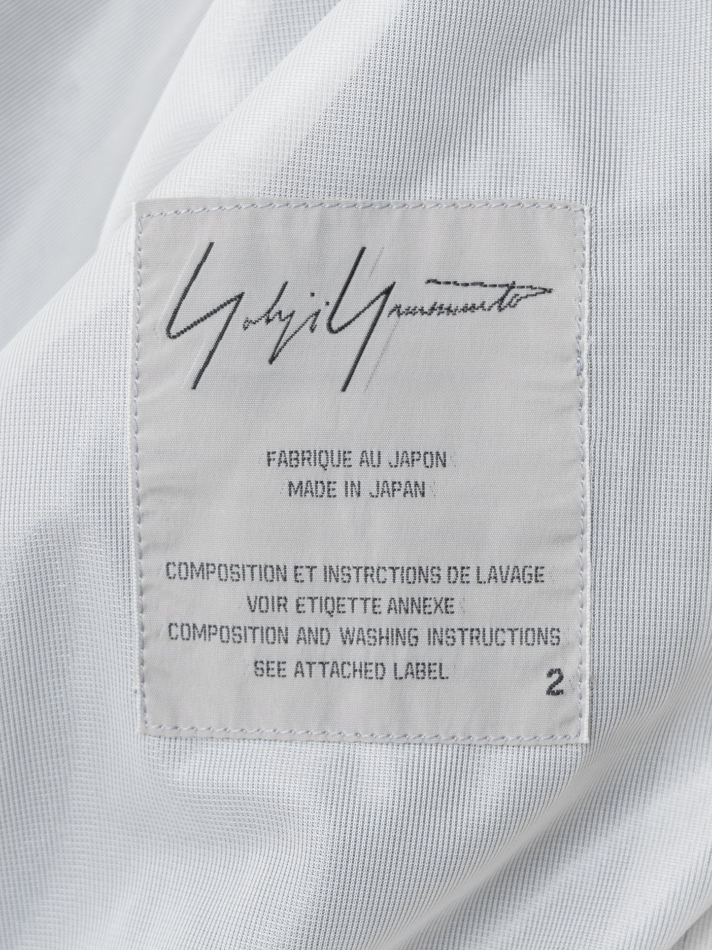 s/s 02 zip front blouson ∙ silk ∙ small