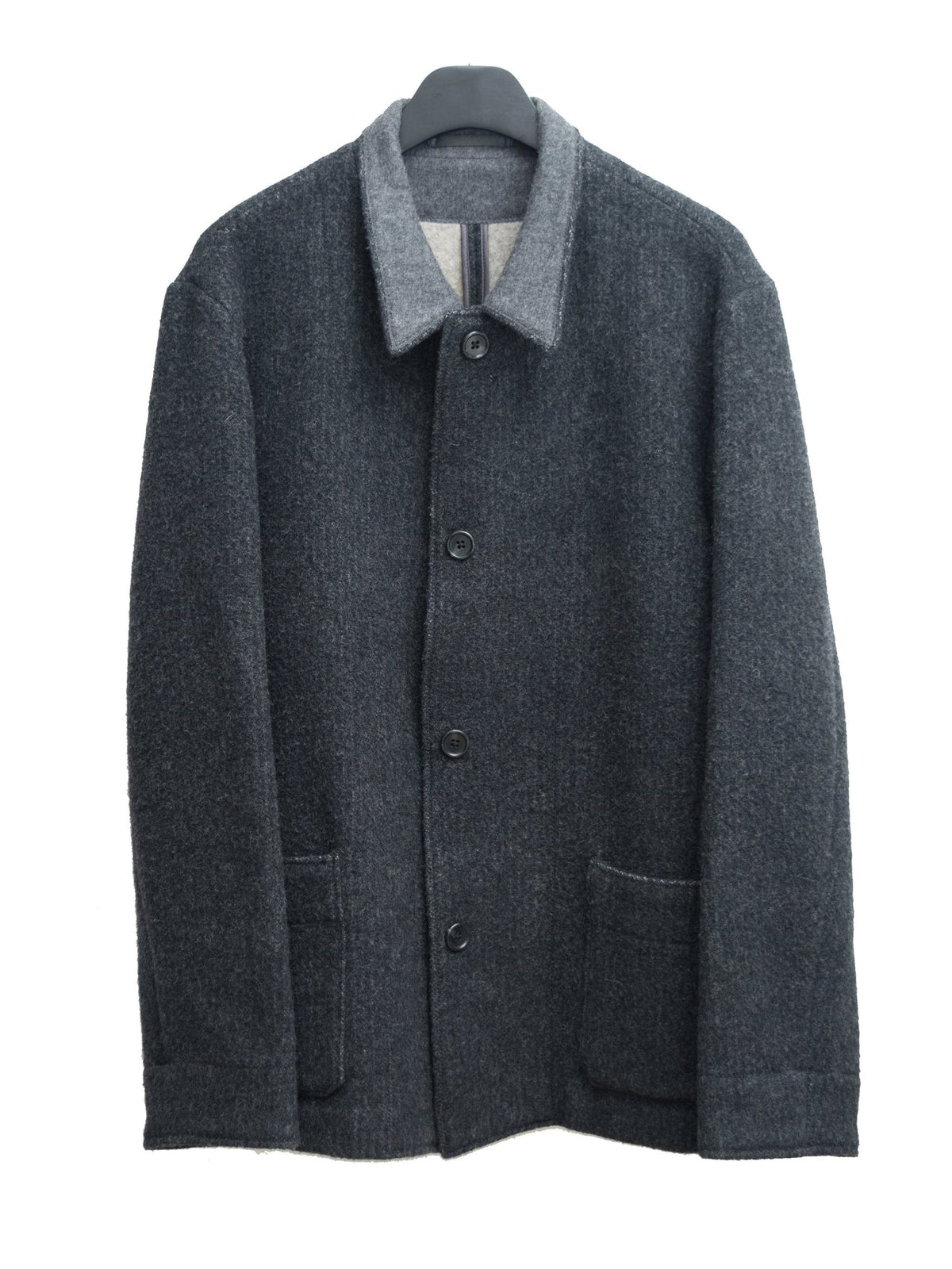 Faux Front Chore Jacket Charcoal