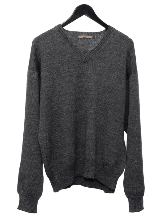 knit pullover dark grey ∙ wool ∙ one size