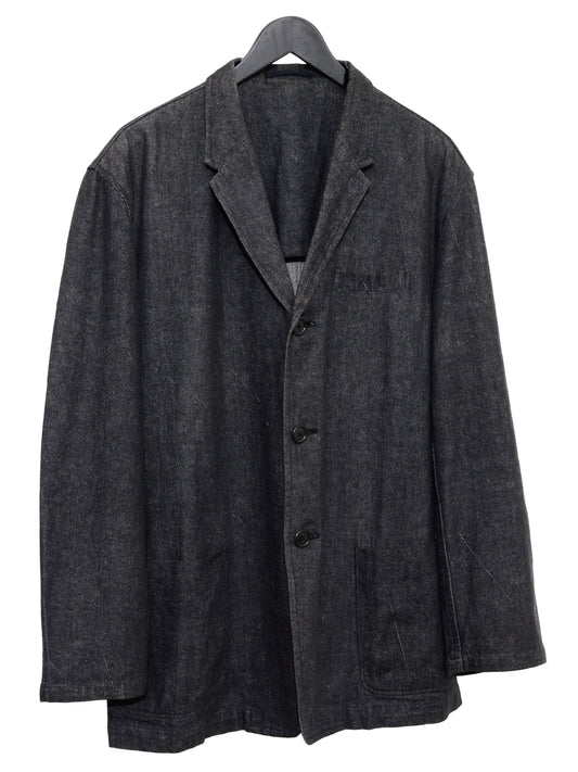 tailored jacket charcoal ∙ cotton linen denim ∙ medium