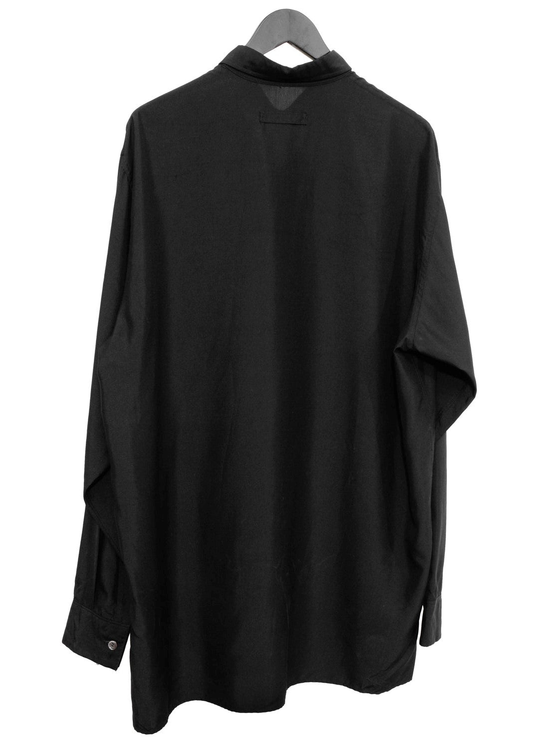 relaxed shirt black ∙ silk ∙ one size