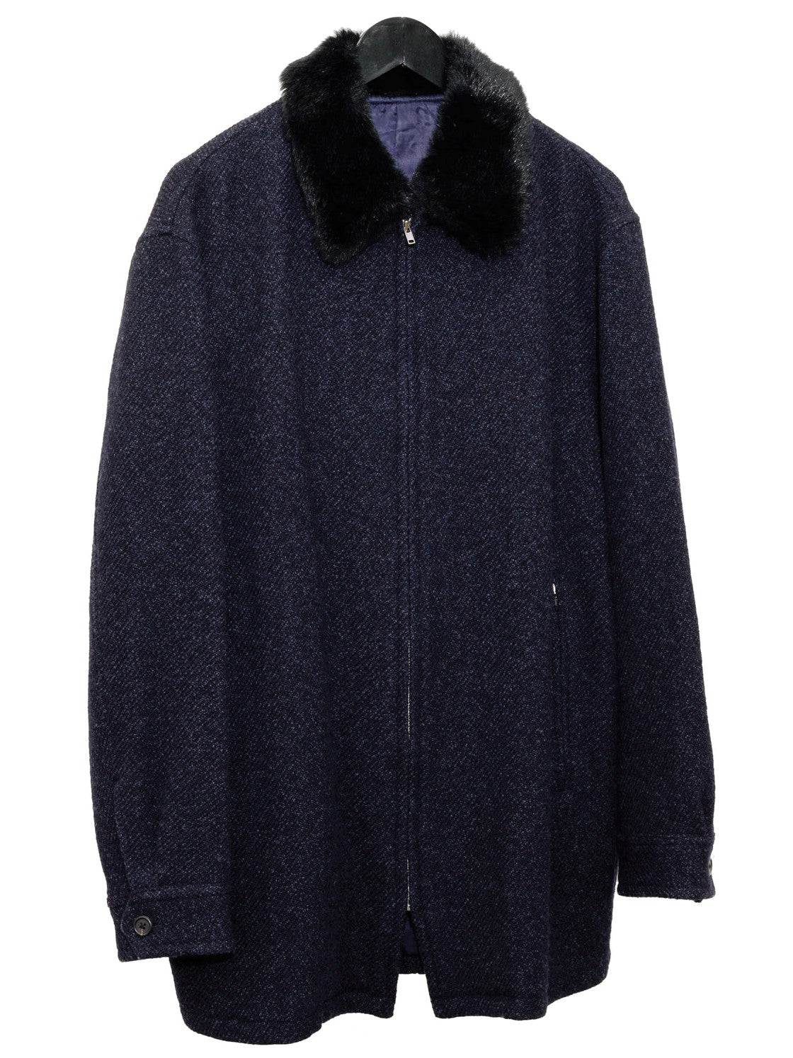 zip jacket navy ∙ wool nylon ∙ medium