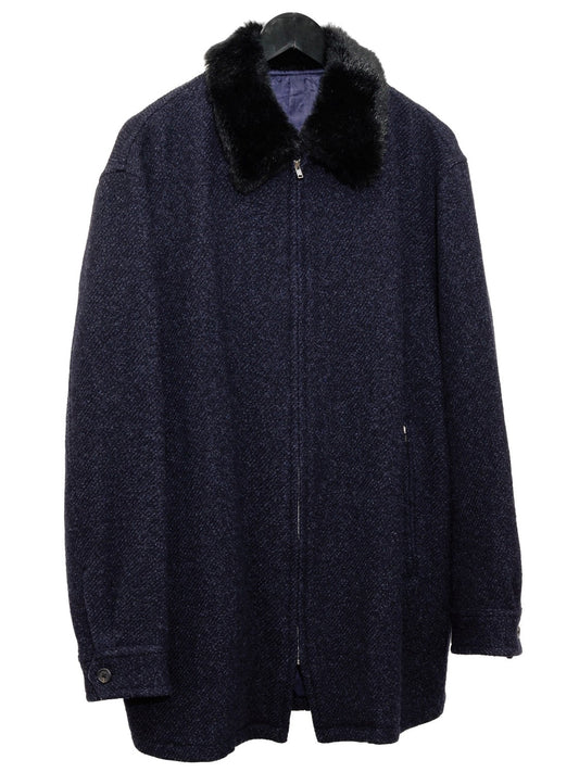 zip jacket navy ∙ wool nylon ∙ medium