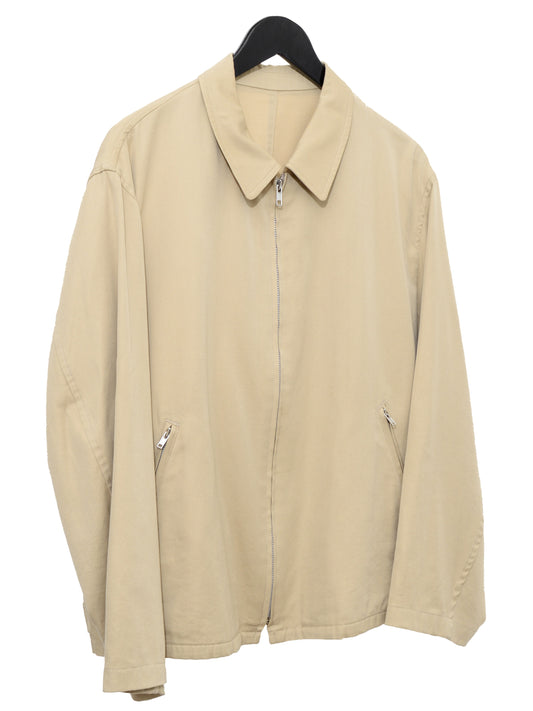 zip front blouson tan ∙ cotton silk ∙ medium