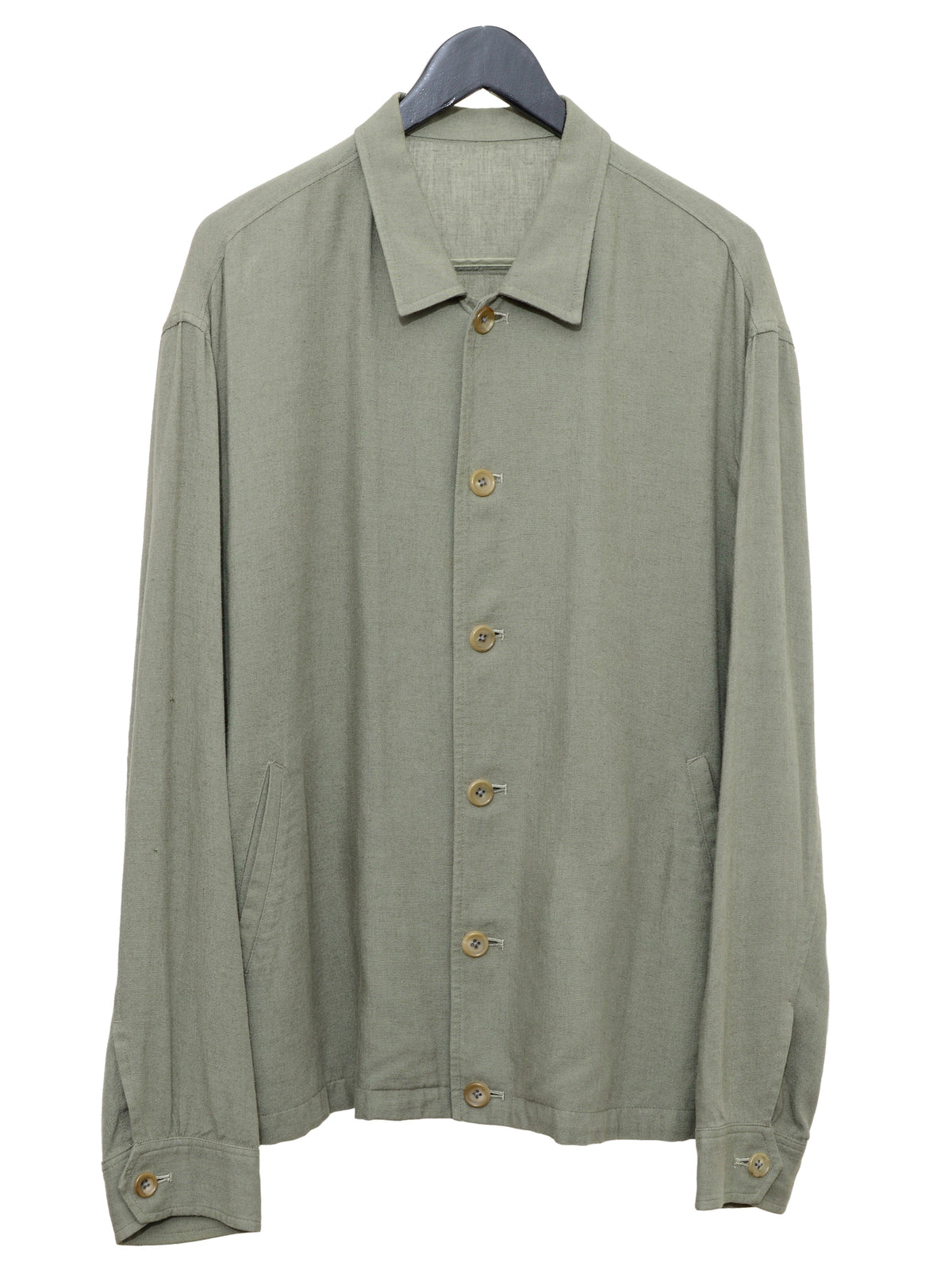 Button Front Blouson Sage