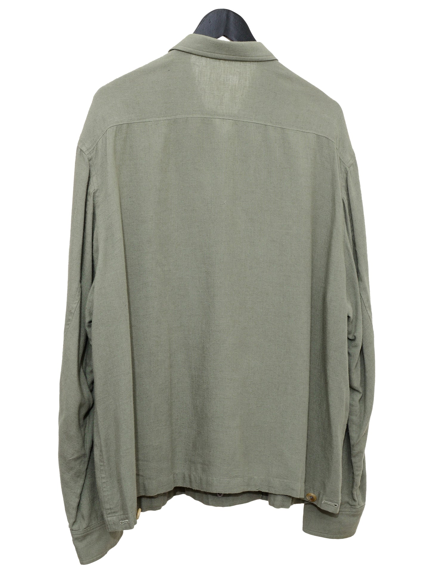 button front blouson sage ∙ rayon linen ∙ large