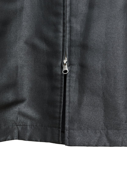 double zip jacket black ∙ poly nylon ∙ large