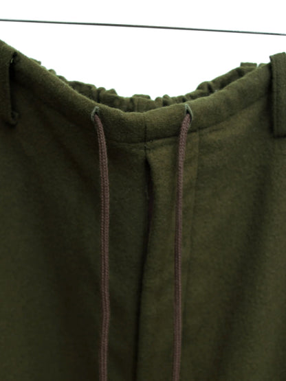 drawstring pants olive ∙ melton wool ∙ medium