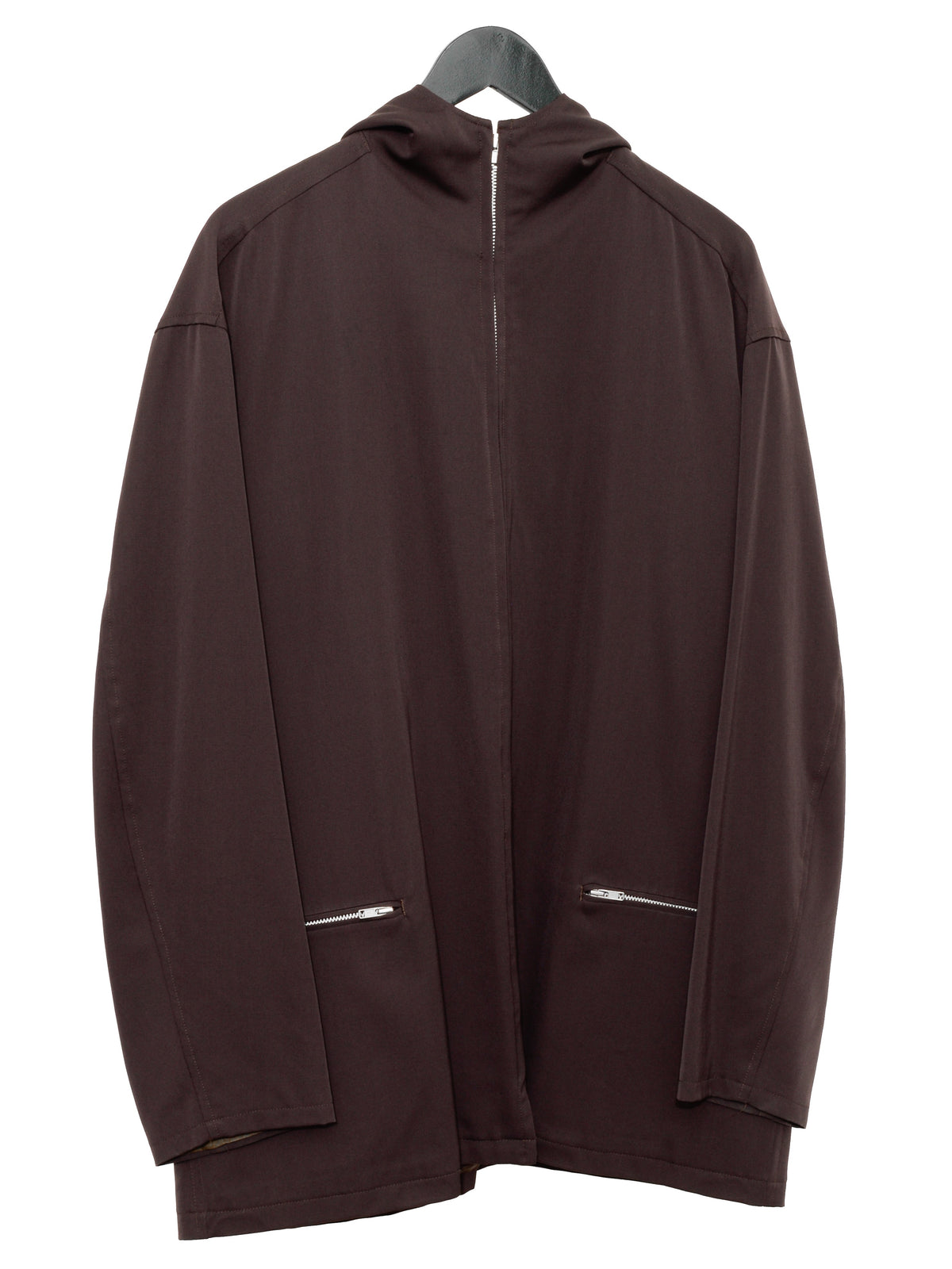 Hooded Zip Jacket Chocolate