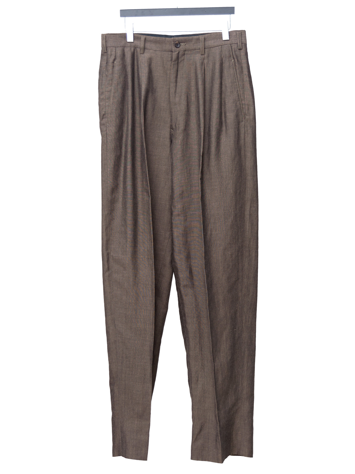 Double Pleat Trousers Bark