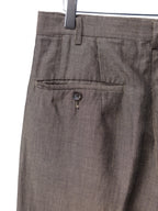 Double Pleat Trousers Bark