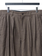 Double Pleat Trousers Bark