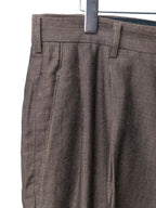Double Pleat Trousers Bark