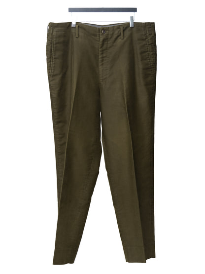 wide trousers olive brown ∙ cotton moleskin ∙ medium