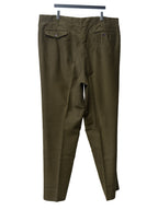 Wide Trousers Olive Brown