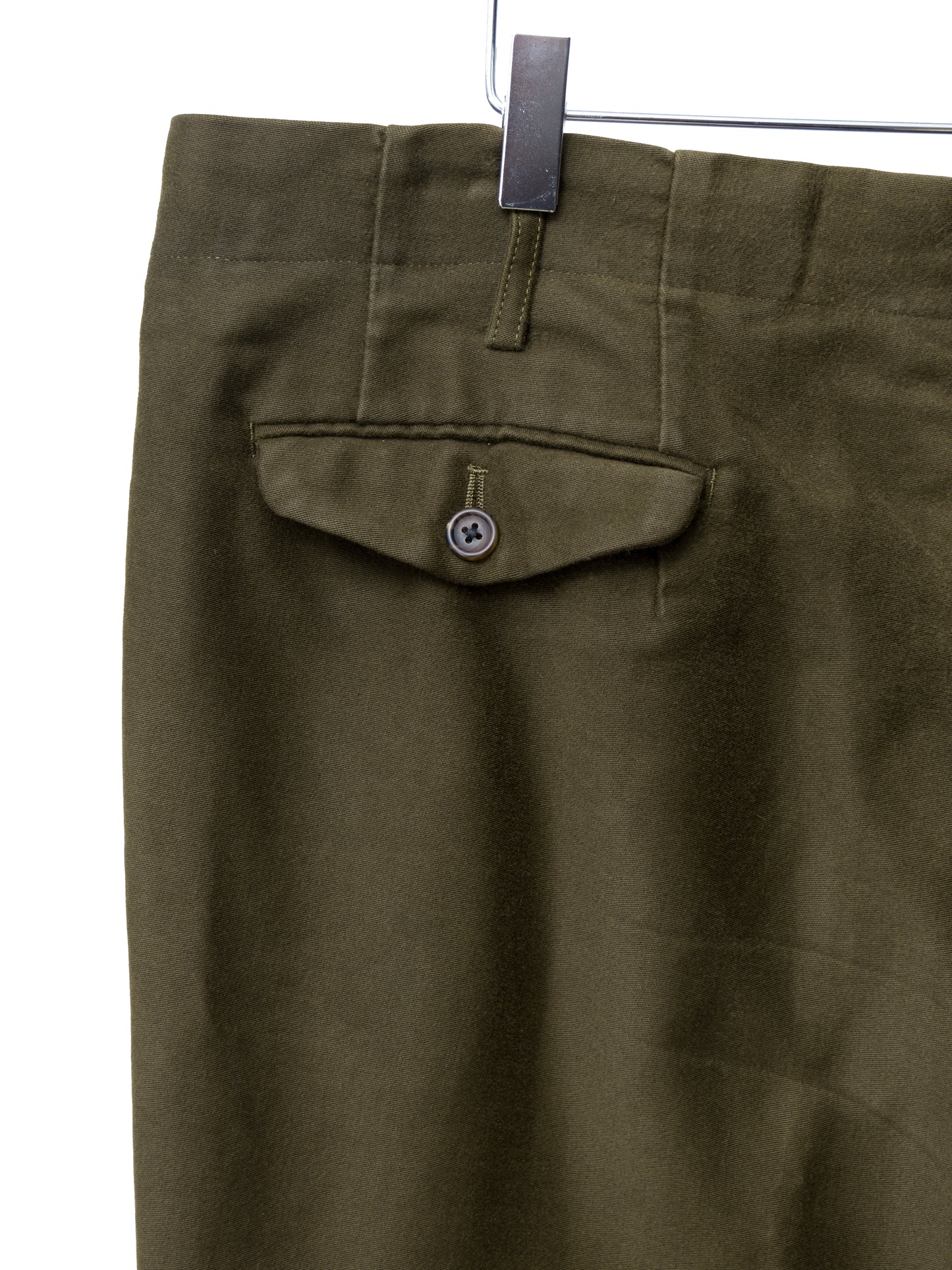 wide trousers olive brown ∙ cotton moleskin ∙ medium