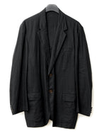 Garment Dyed Tailored Jacket Black
