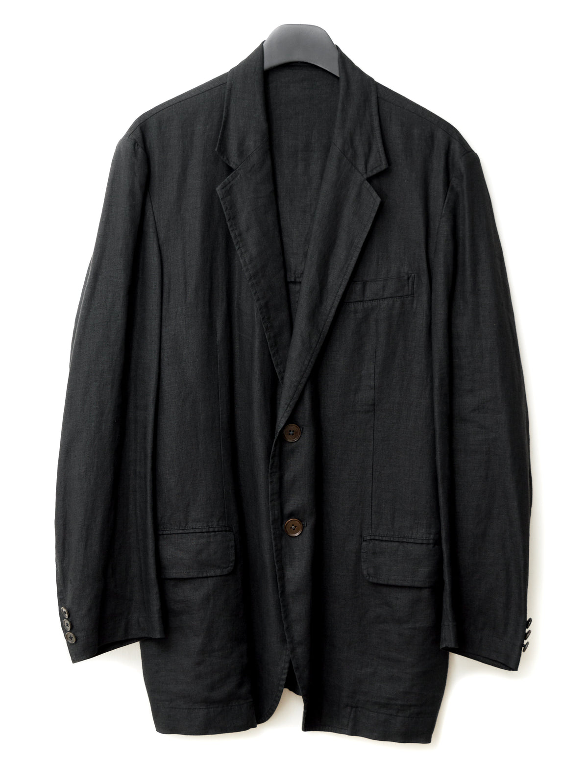 Garment Dyed Tailored Jacket Black
