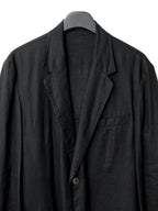 Garment Dyed Tailored Jacket Black