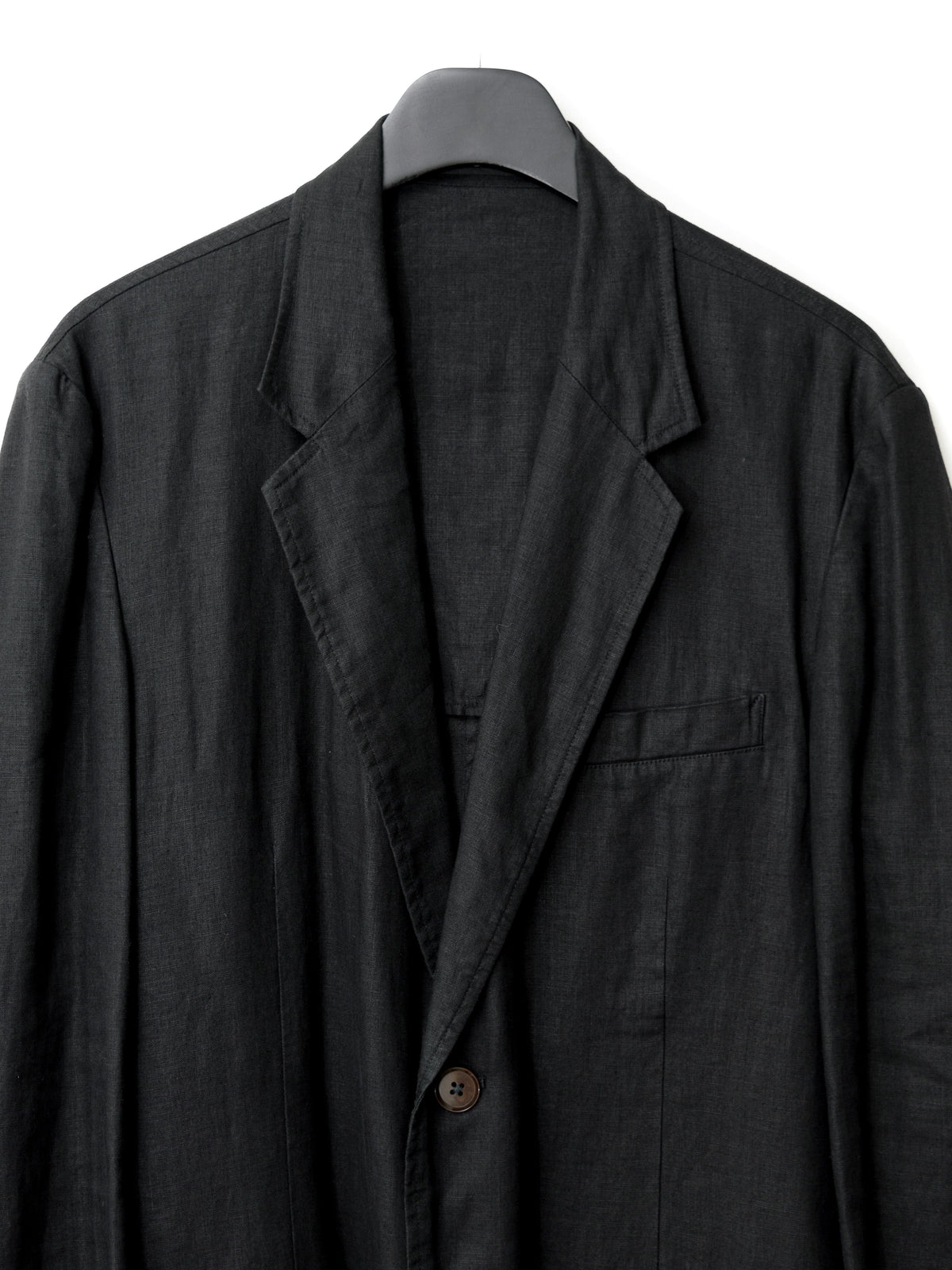 Garment Dyed Tailored Jacket Black