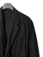 Garment Dyed Tailored Jacket Black