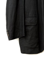 Garment Dyed Tailored Jacket Black