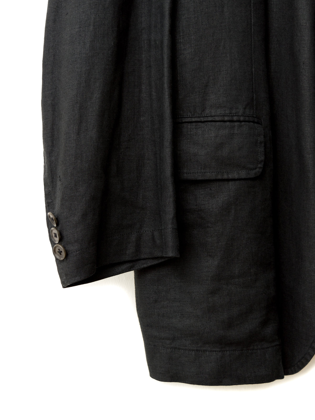 Garment Dyed Tailored Jacket Black
