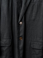 Garment Dyed Tailored Jacket Black