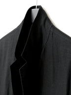 Garment Dyed Tailored Jacket Black