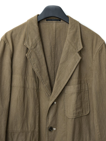 garment dyed tailored jacket tea ∙ cotton ∙ medium