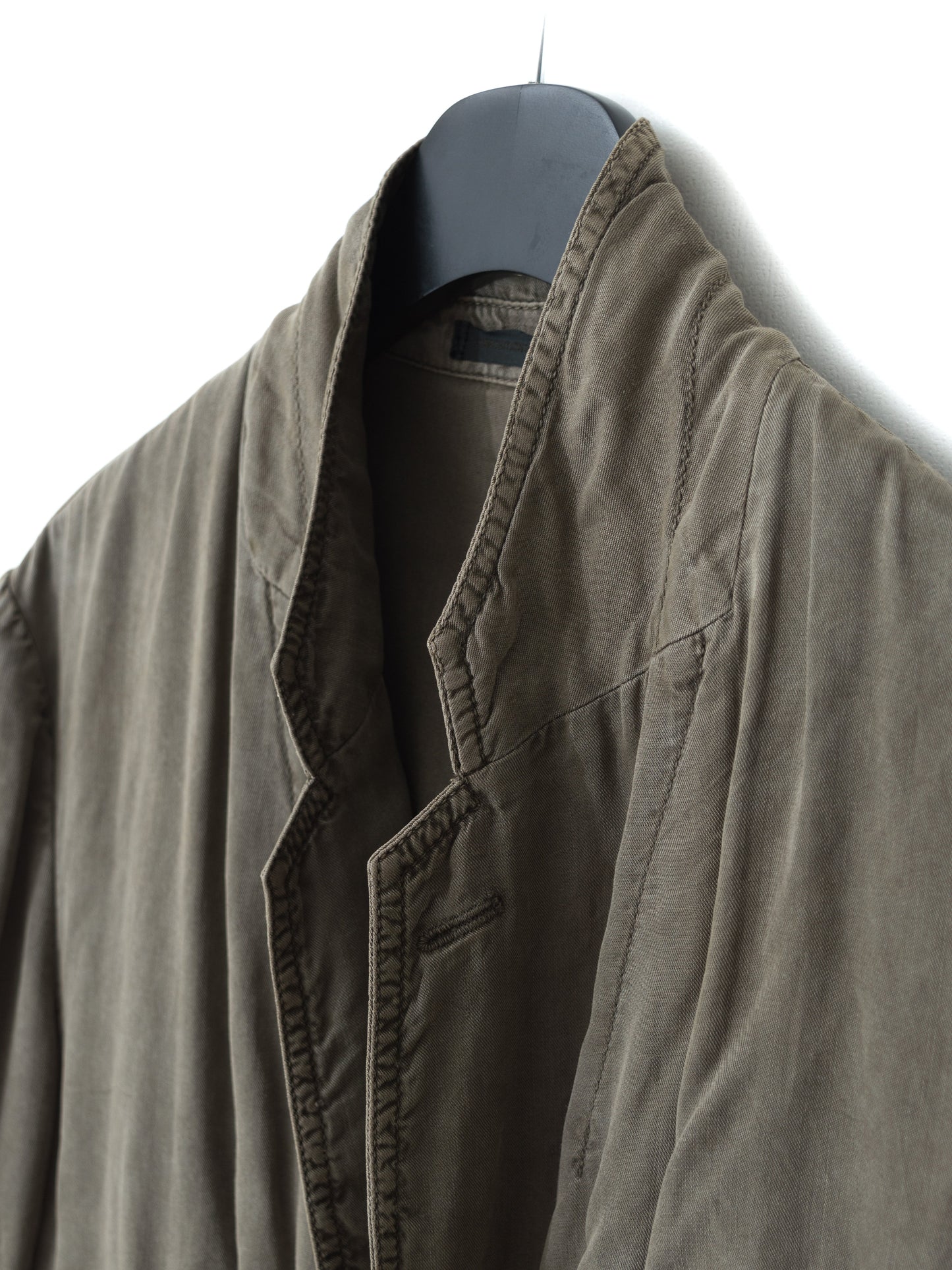 garment dyed tailored jacket mud ∙ rayon cotton ∙ small