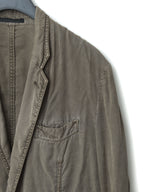Garment Dyed Tailored Jacket Mud