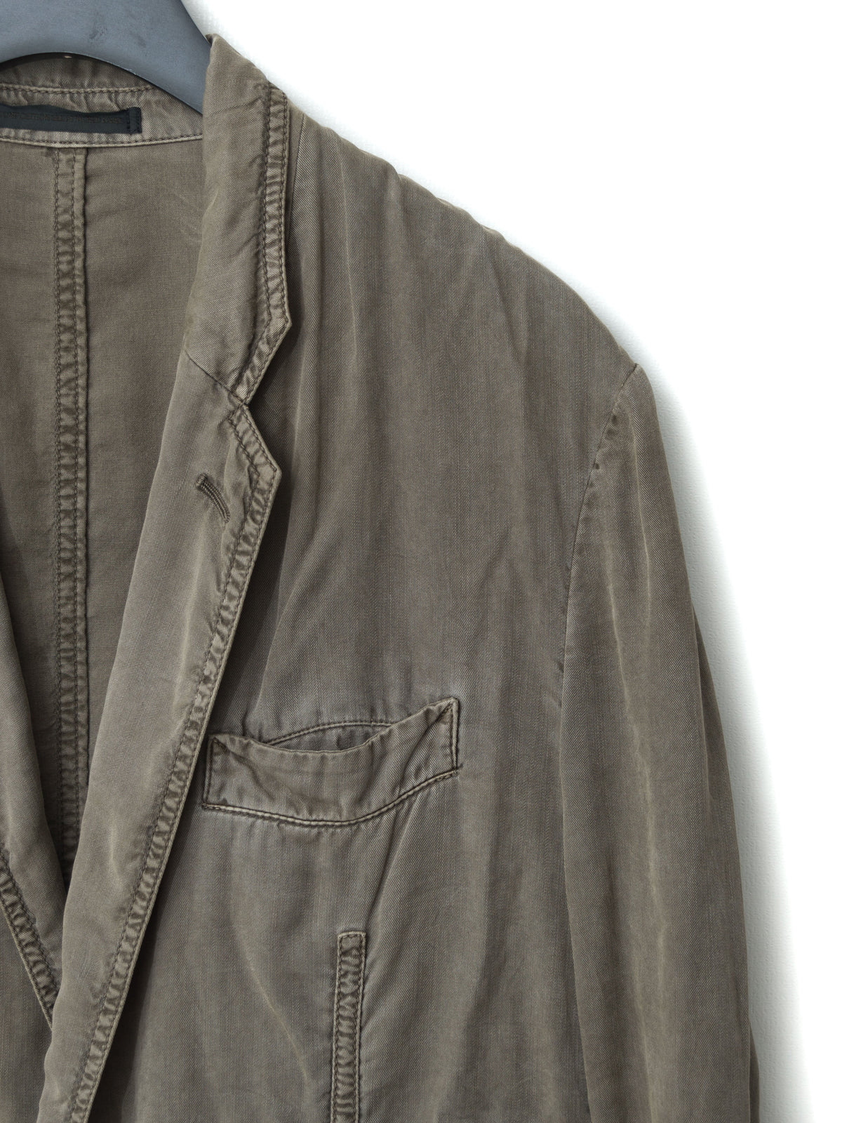 Garment Dyed Tailored Jacket Mud